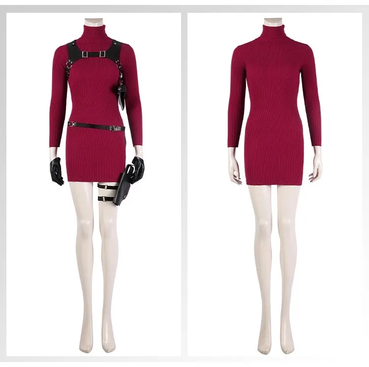 Костюм для косплея Ada Wong красное платье китайское