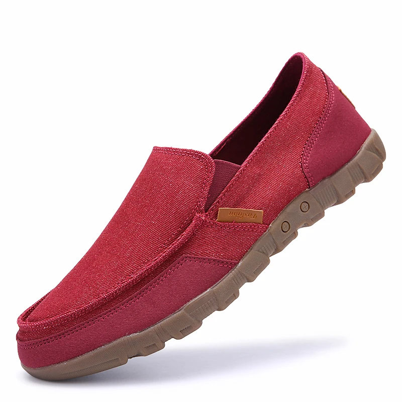 

EARLDE Men Canvas Shoes Outdoor Male Casual Shoes 2022 Spring Autumn Breathable Light Weight Men Loafers Zapatos De Hombre