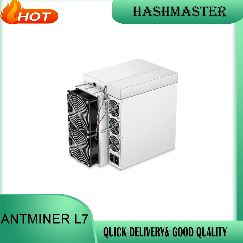 Antminer L7 9500/9300 MH/S  Bitmain Dogecoin/LTC Mining Master 3425W Power Supply Included