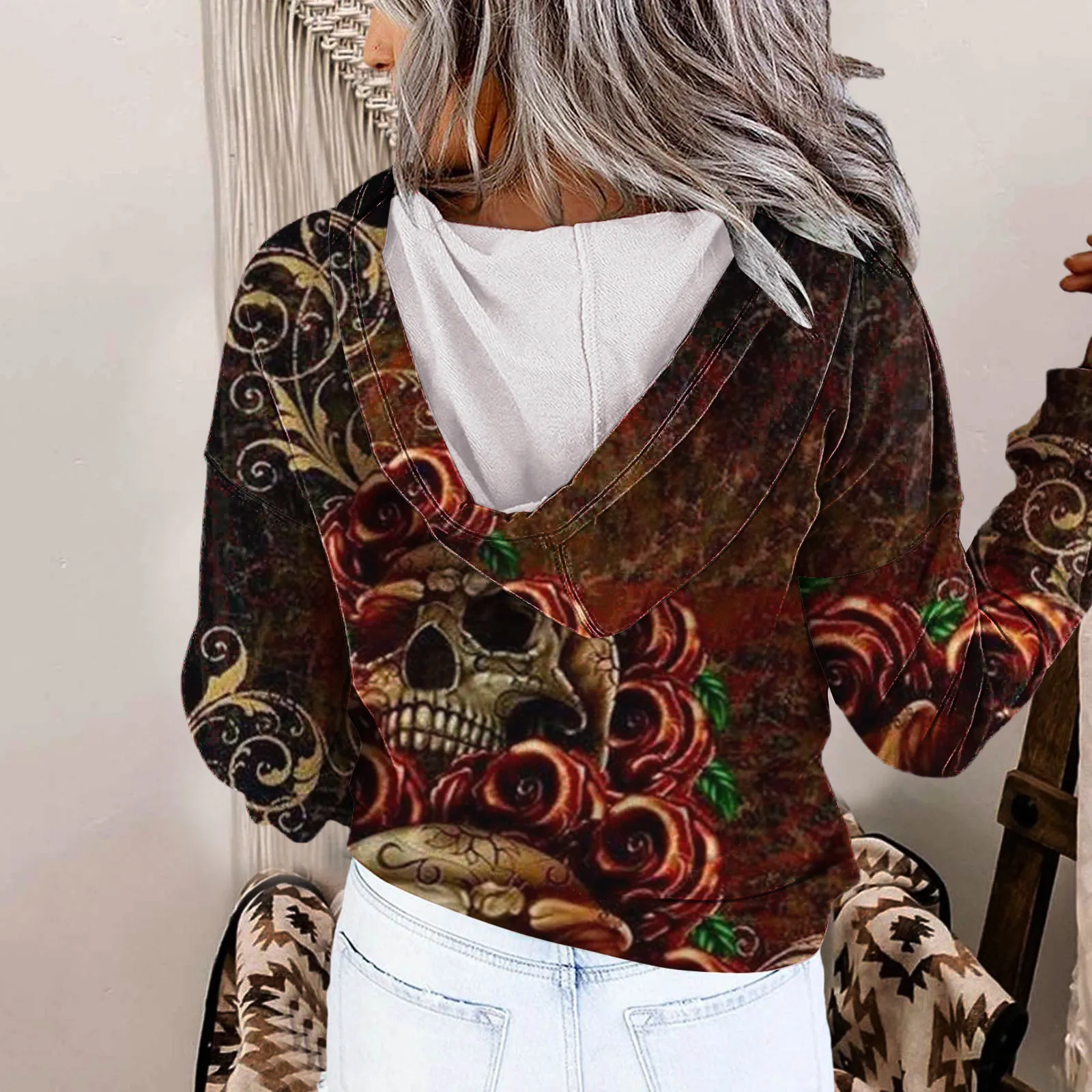 

Womens Hoodie Sweatshirt Casual Tunic Top Long Sleeve Hoodie with Pocket Simple Apparel