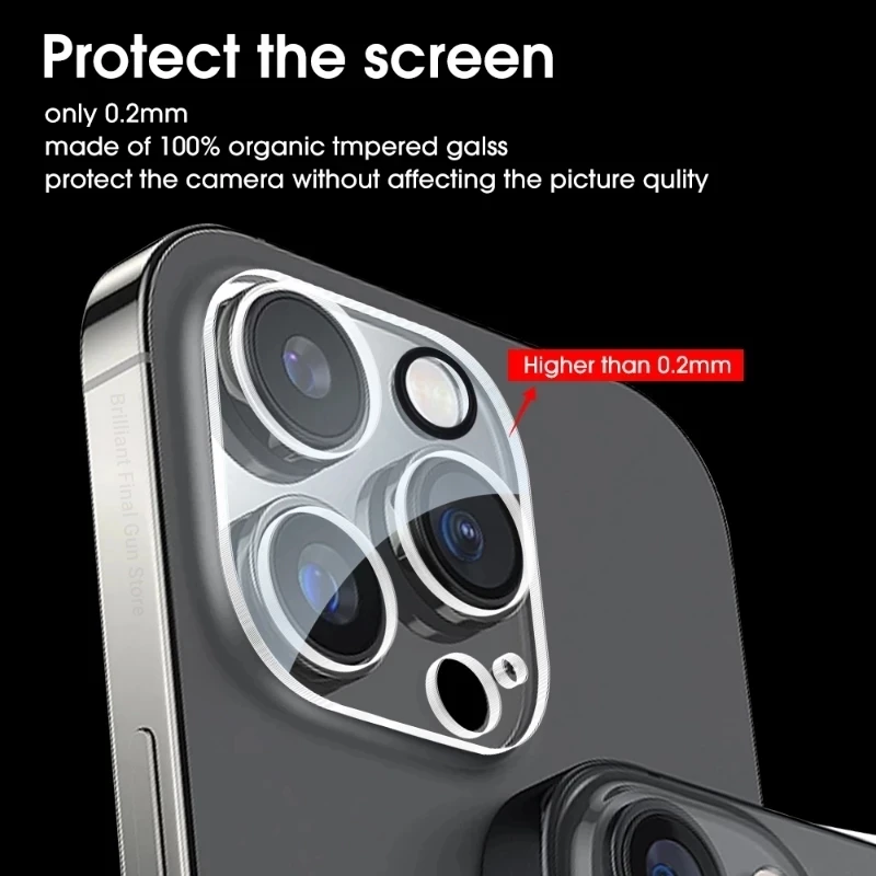 1-4Pcs Back Lens Glass Protectors for IPhone 13 14 Pro Max 12 Mini X XR Camera Protective Glass on iPhone 11 PRO XS MAX 14 Plus