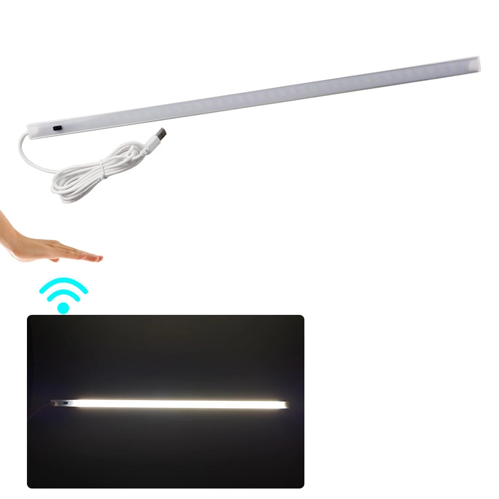 

30 40 50cm LED Cabinet Light PIR Motion Sensor Hand Scan LED Night light 5V USB Desk lamp Reading home Kitchen Wardrobe Decor