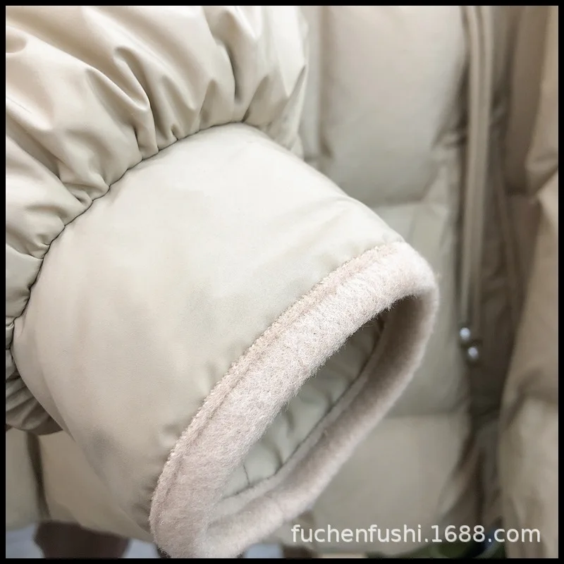2023 Winter Retro Chinese Style Ancient Plate Buckle V-neck White Duck down Warm down Jacket Artistic Coat for Women enlarge