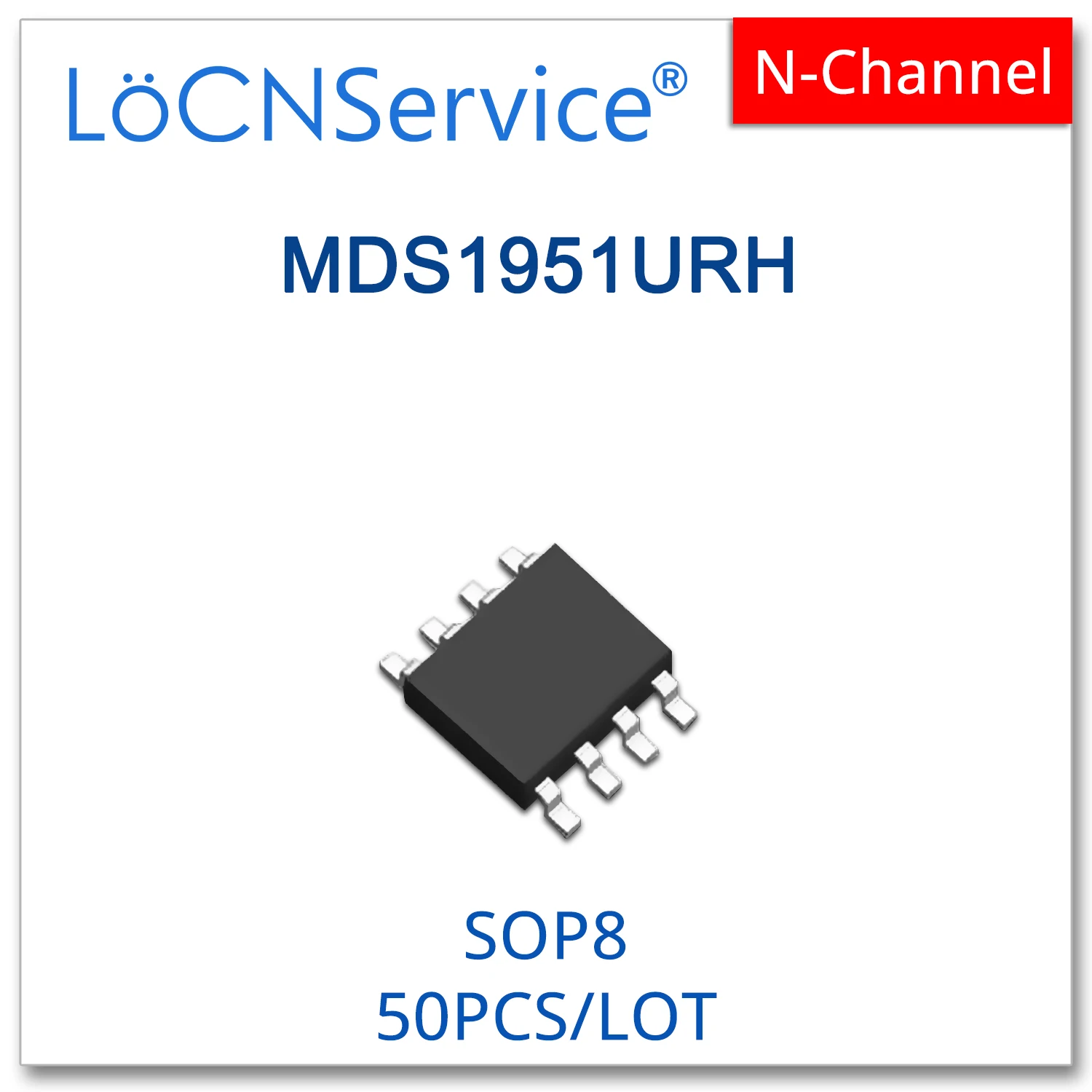 LoCNService 50 шт. SOP8 MDS1951URH N-КАНАЛЬНЫЙ Высокое качество MDS URH 1951