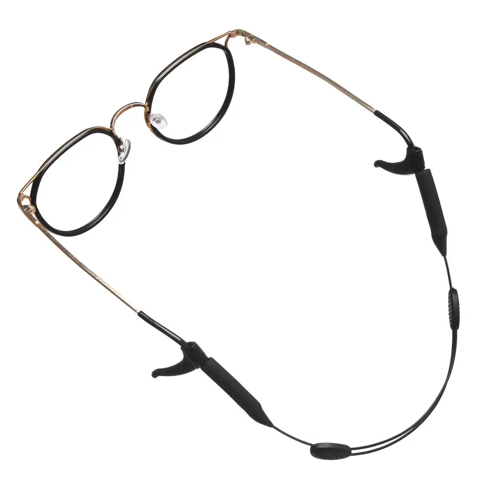 

Adjustable Sports Glasses Scalable Silicone Rope Strap Neck Cord Eyewear Lanyard With Anti-Slip Ear Hook Holder