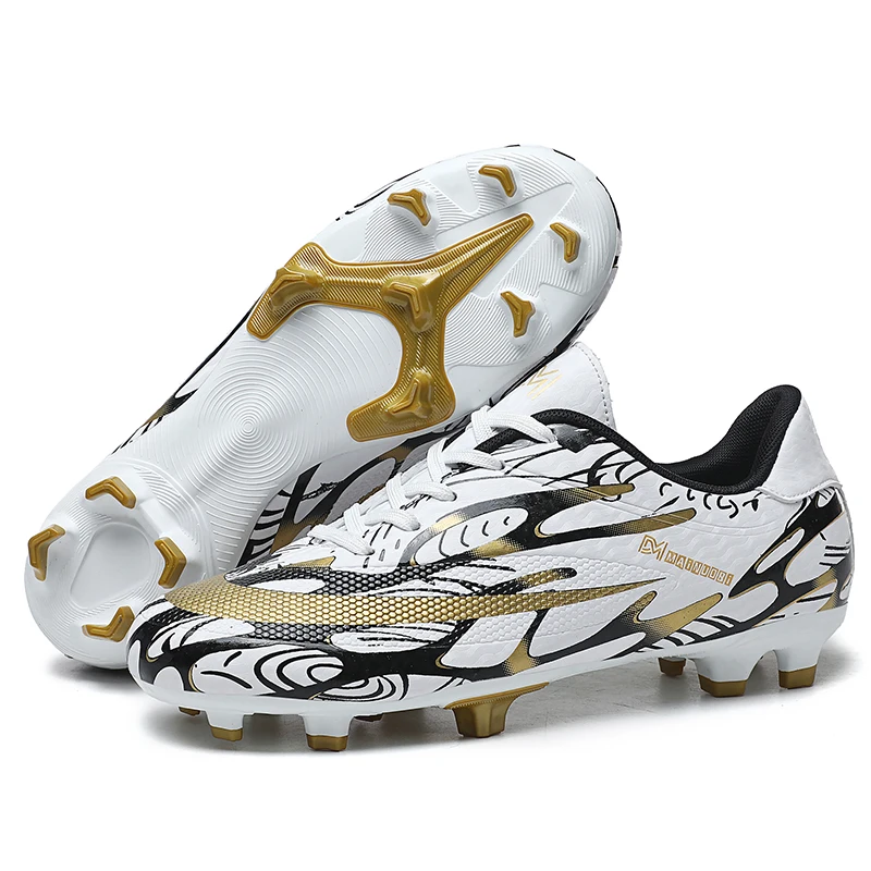 

Men Soccer Shoes Wearable Non-Slip Turf Soccer Cleats children TF/FG Training Football Boots Professional Ankle Sneakers