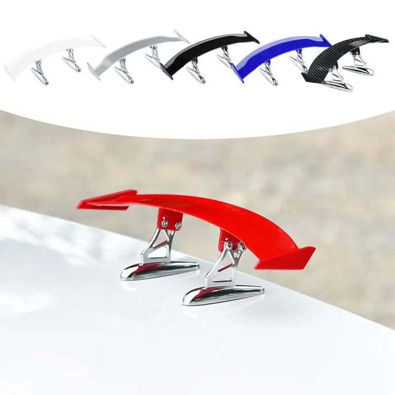 

Универсальный Спойлер из углеродного волокна Внешний 3D Мини задний крыло багажника 6,7 дюймов текстура задний хвост украшение для всех авто...