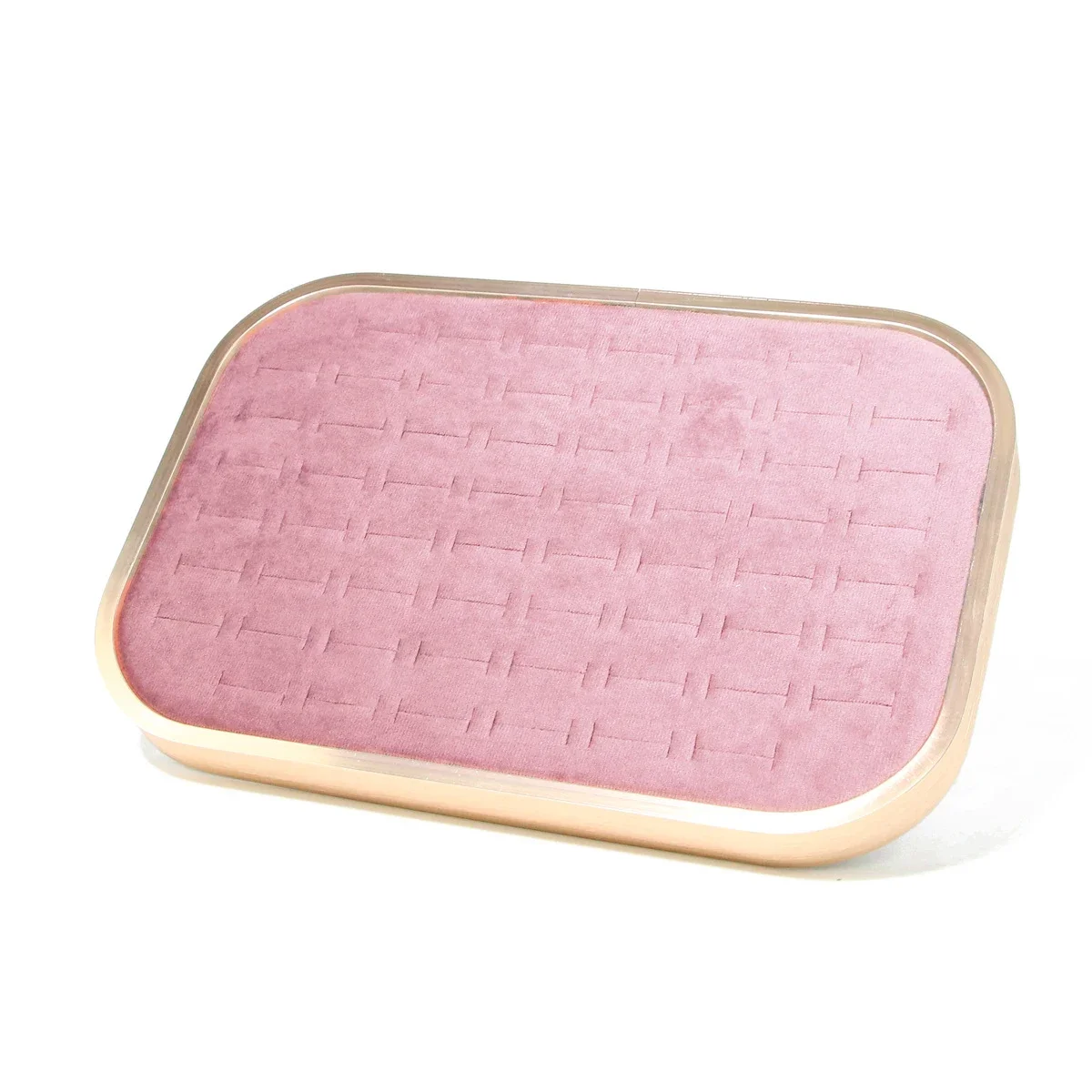 TREACHI Розовый бархатный лоток для украшений