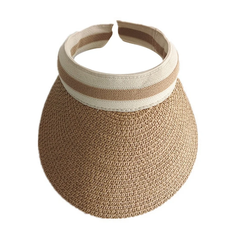 

Children's Sun Hat Summer Hat Outdoor Sun Visor Sun Shield Beach Anti-UV Hat Foldable Straw Hat