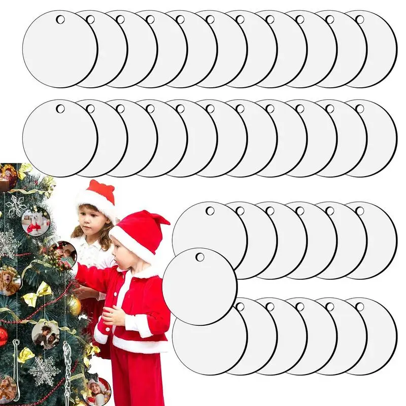 

Sublimation Ornament Blanks Christmas Bauble Tree Hangings Decoration DIY Easter Ornaments For Tree Christmas DIY Blanks