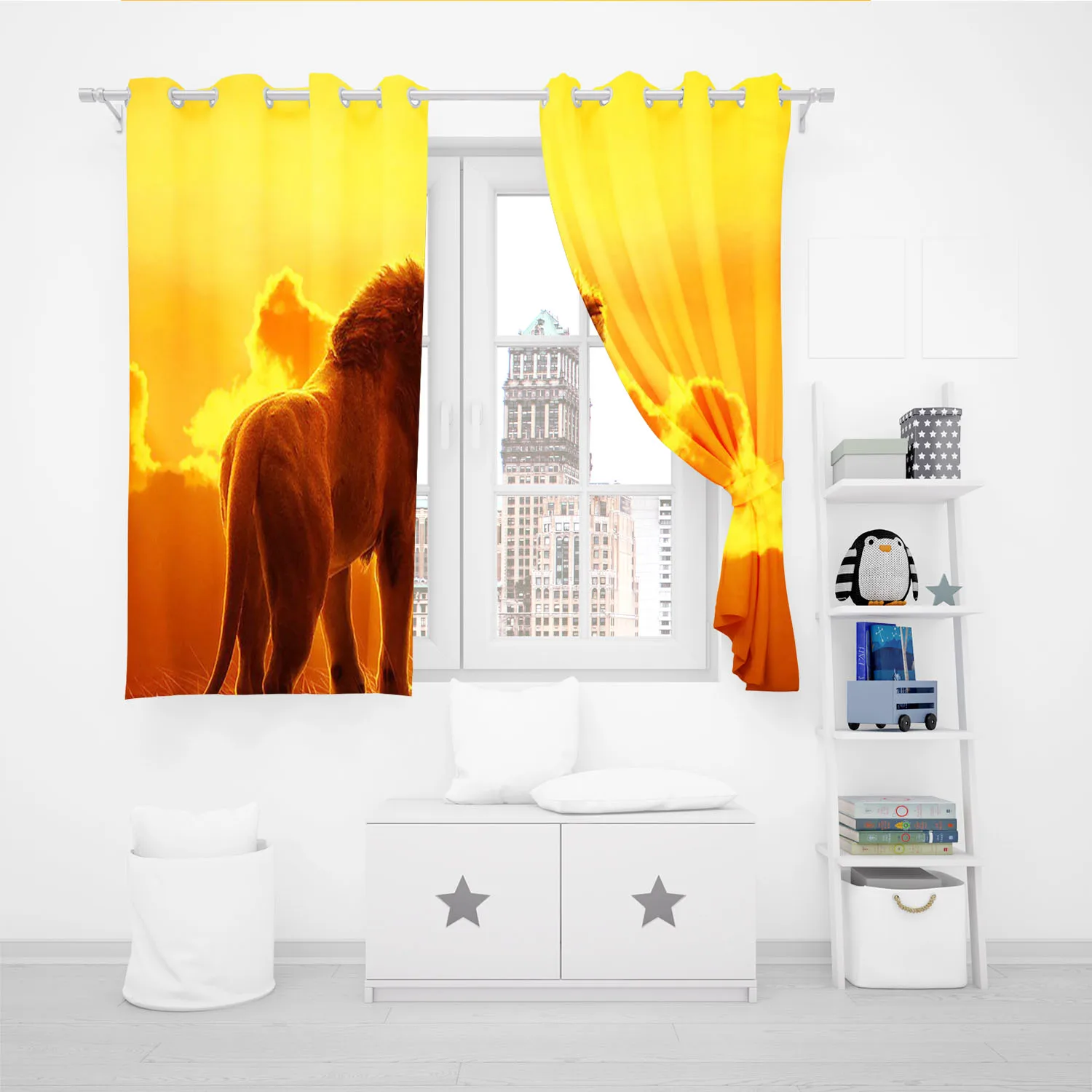 Шторы светонепроницаемые из 100% полиэстера с защитой от пыли