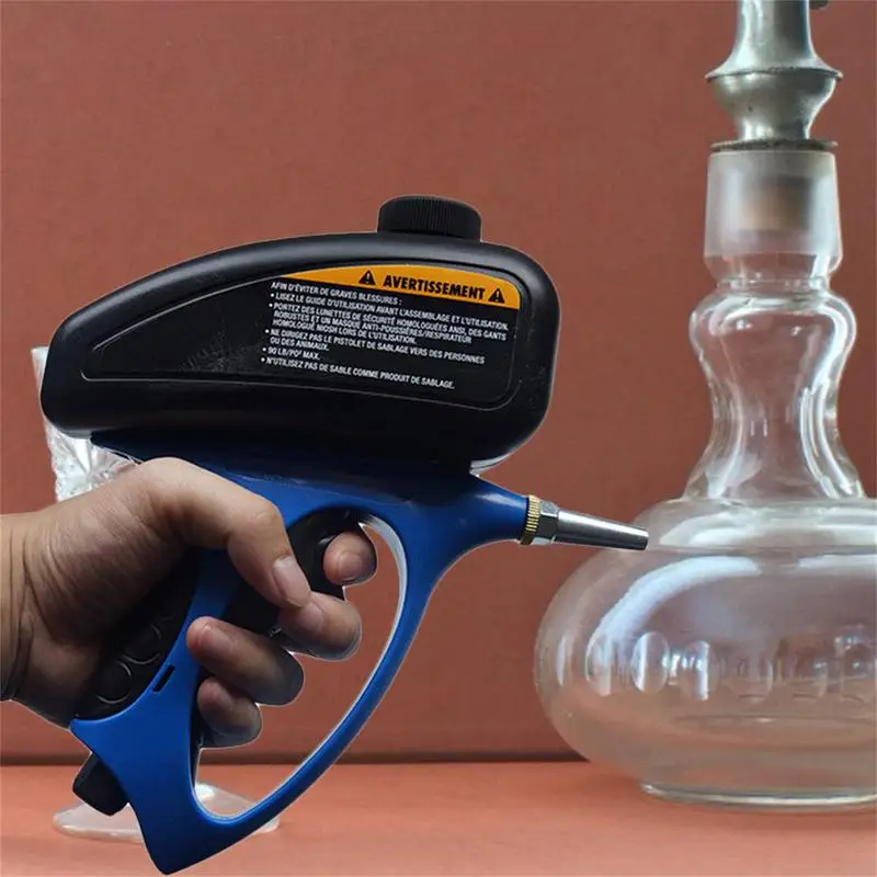 Sandblaster Adjustable Sandblasting Guns Pneumatic Gravity Sand Blaster Kit For Cleaning Rust Dirt Paint Stripper Glass Etching