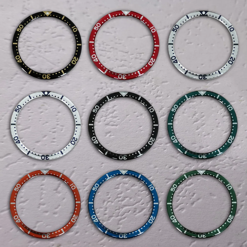 

MOD 38mm Resin Aluminum Watch Bezel Insert Fit Seiko SKX007 SKX009 Automatic Mechanical Men's Dive Watch
