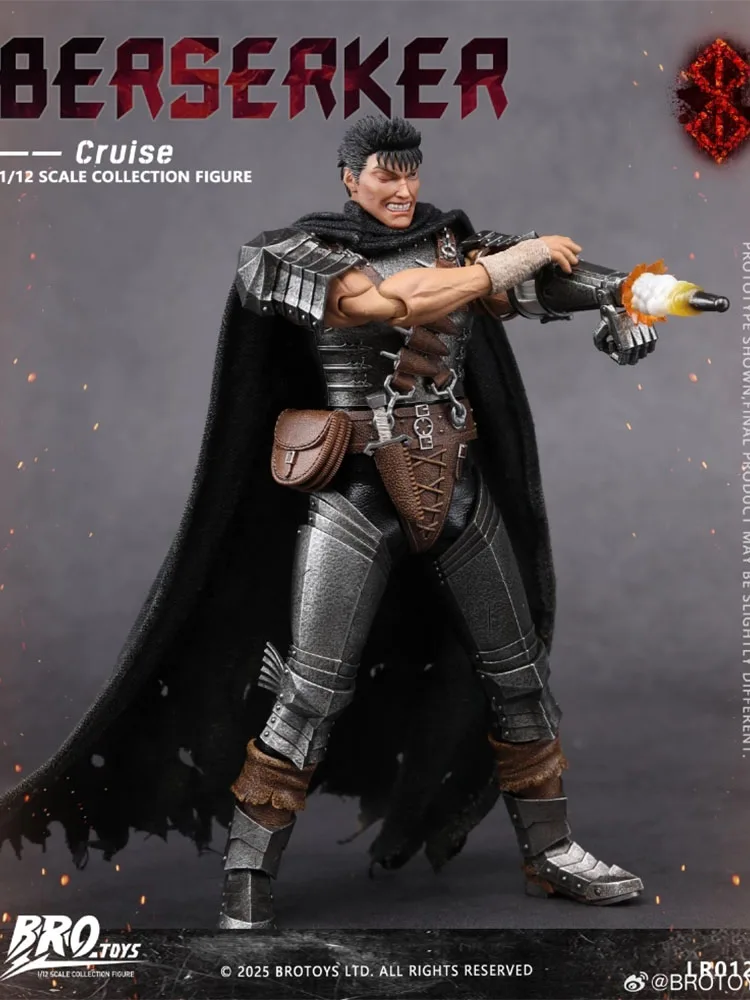 BROTOYS LR012 112 Фигурка Guts Caped Man, Берсерк, подвижное тело, 6 дюймов, полный комплект, коллекционная модель солдата (art.: 3920dc6159c58) - 3920dc6159c58
