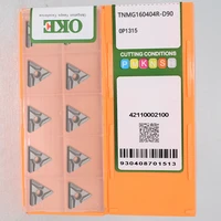 oke tnmg160404r d90 op1315 tnmg160404l d90 op1315 tnmg331r tnmg331l cnc carbide inserts for steel stainless steel 10pcsbox