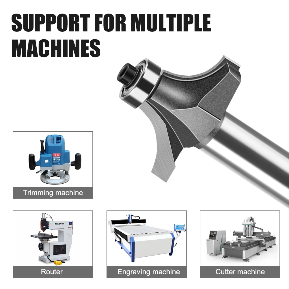 1 шт. 6 мм 12 фреза для филе с хвостовиком снятия фаски из вольфрамового сплава