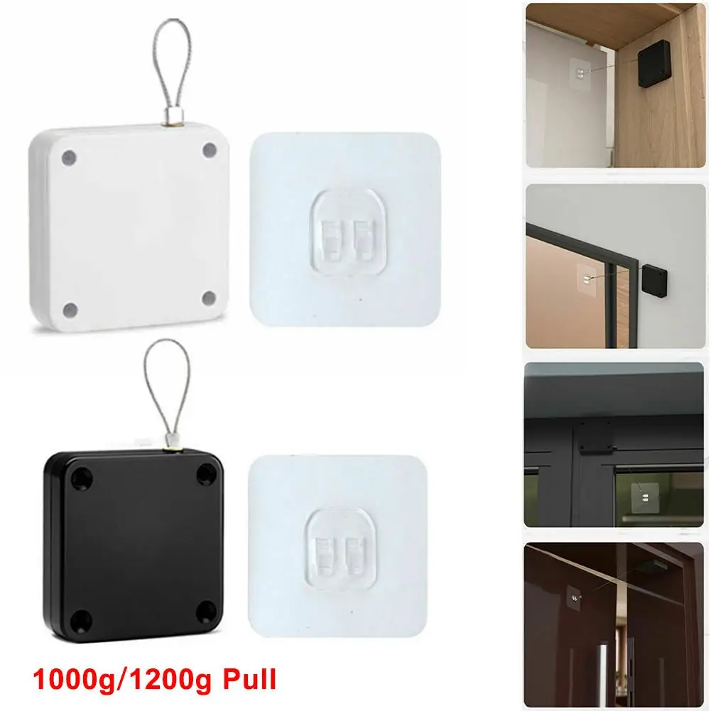 

Durable New Automatic Sensor Doors Closer Sliding Door Telescopic 63*63*16mm/2.48*2.48*0.63inch Closing Device