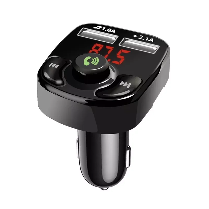 

Car Charger For Phone Bluetooth Wireless FM Transmitter MP3 Player Dual USB Charger TF Card Music HandFree Car Kit