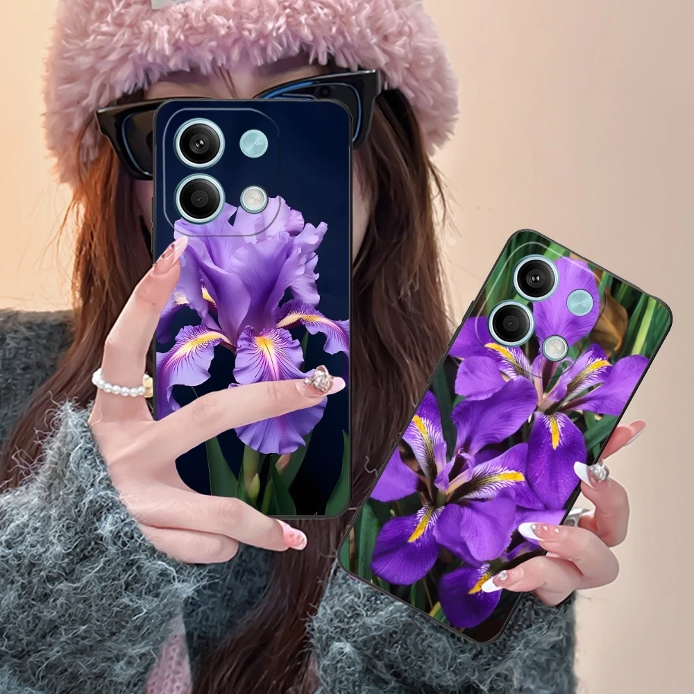 Чехол для мобильного телефона Iris Flower Pretty чехол Xiaomi Redmi Note 13 12 11 10 9 8 7 6 S A Pro Lite Plus