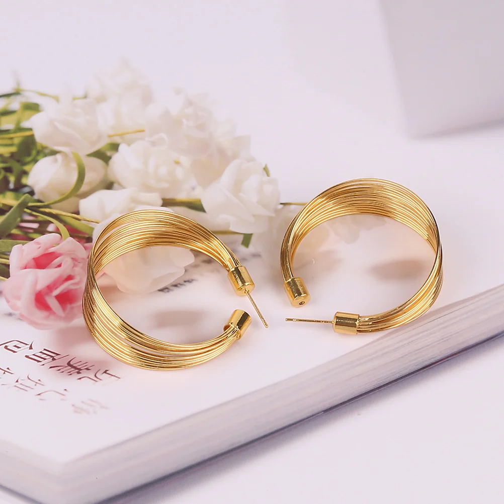 Национальные свадебные серьги браслеты из желтого золота для свадебного