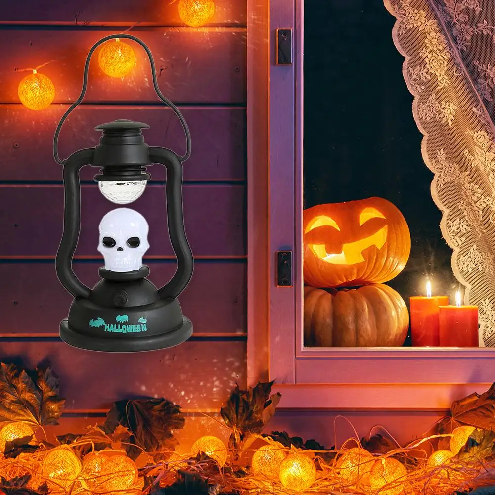 

Portable Halloween Kerosene Night Lamp LED Colorful Desktop Bars Decoration Lamp Parties Events Decoration Home Furnishing