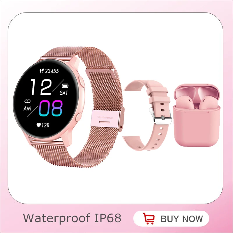 

Ivanony Smartwatch 2022 IP68 Waterproof Incoming Call Reminder Push Message Activity Tracker Couple Watch for Android IOS