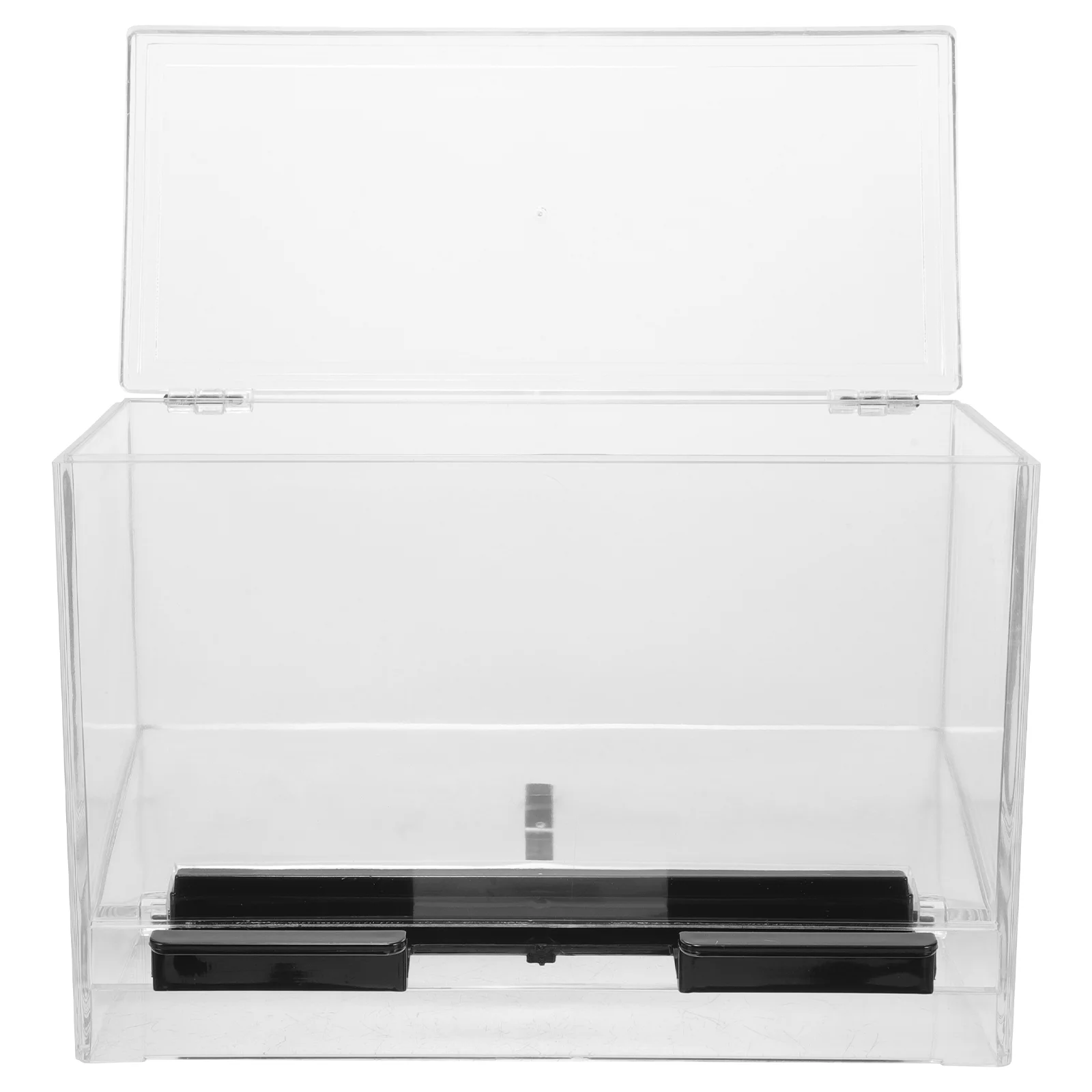 

Self-service Straw Box Storage Container Drinking Straws Dispenser Acrylic Pressing Clear Pencil