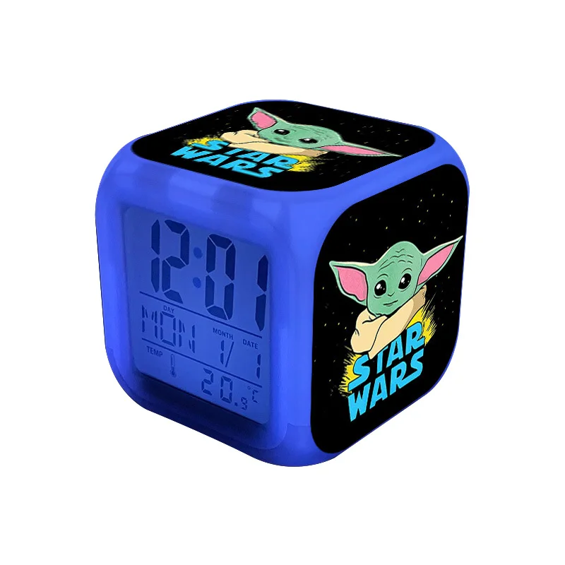 Детский будильник с героями Marvel Звездные войны Yoda рождественские милые цифровые