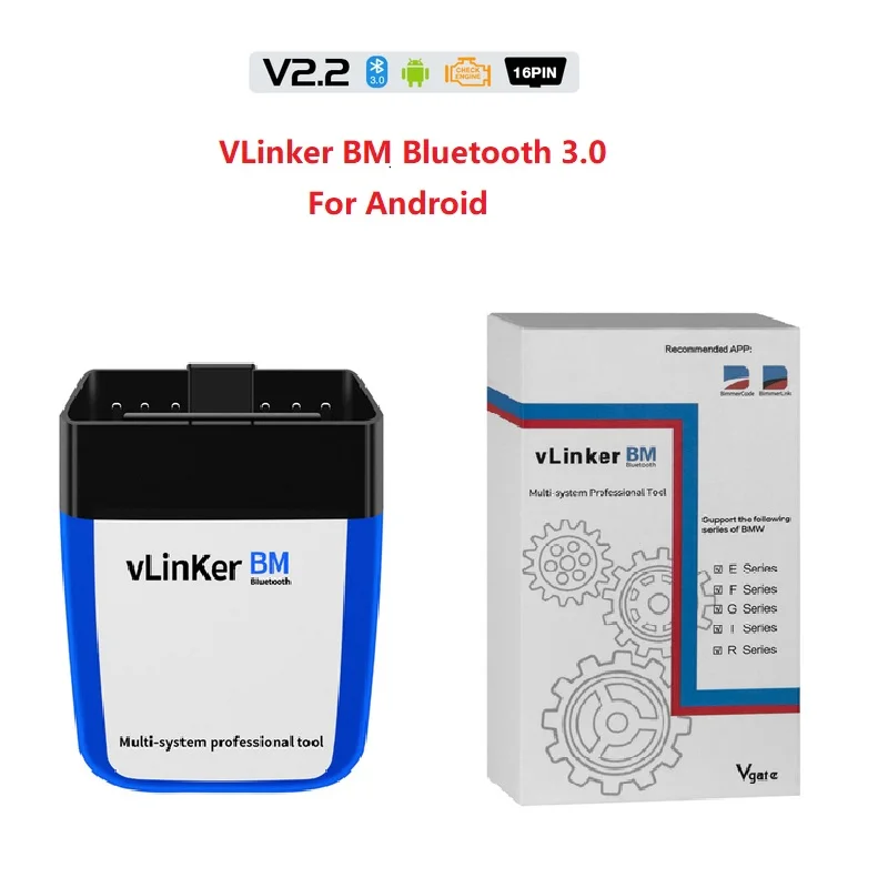 

For BMW Bimmercode ELM 327 V2.2 OBD 2 Car Diagnostic ELM327 Auto Tool Vgate vLinker BM+