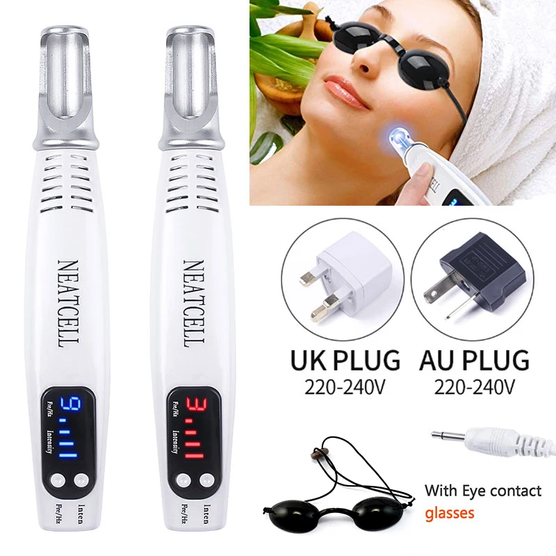 

Professional Laser Picosecond Pen Blue&Red Tattoo Remover Laser Pen Freckle Acne Cleaner Mole Dark Spot Pigment Removal Machine
