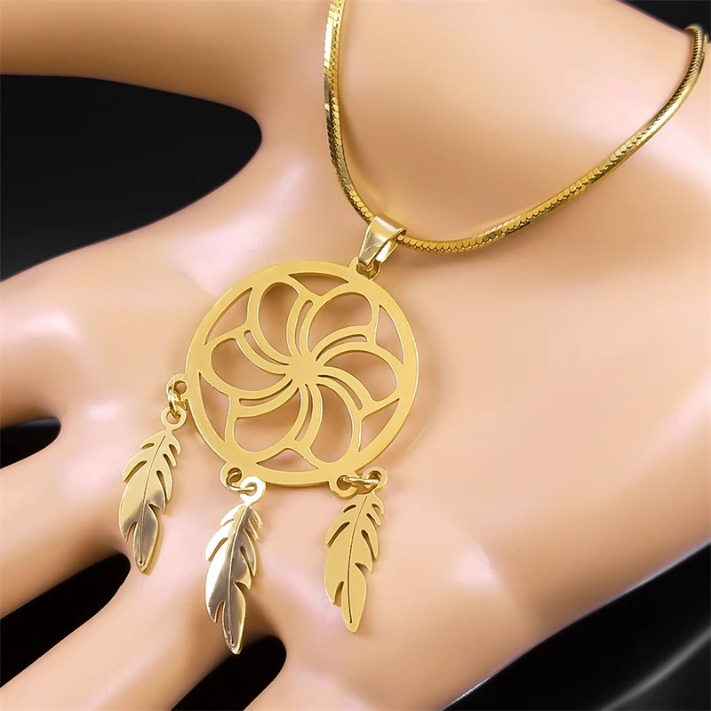 Изысканное Ожерелье Ловец снов с цветком жизни для женщин и мужчин ожерелье из