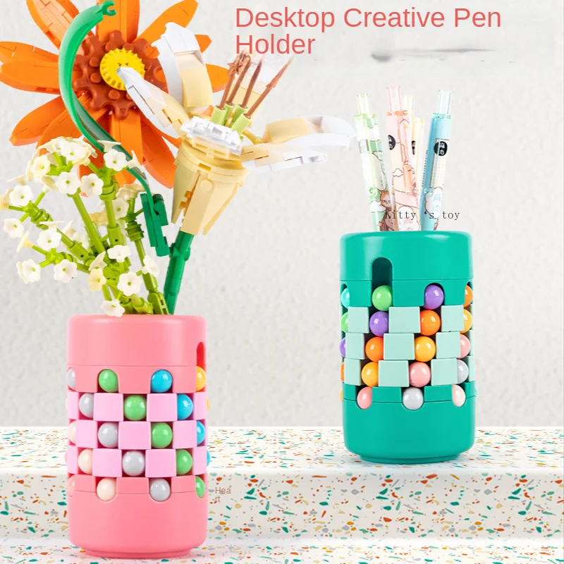 

New Magic Bean Fingertip Spinner Toys Rotating Small Beads Magic Cube Stress Relief Children Desktop Creative Pen Holder Toys