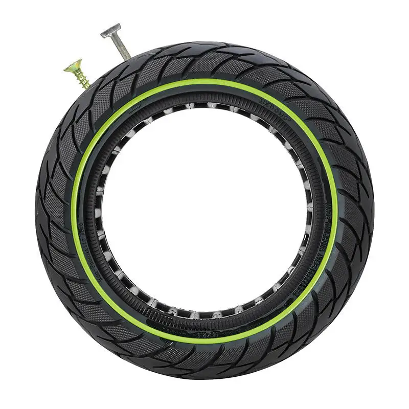 

10inch 60/70-6.5 Solid Tire for Ninebot Max G30 Electric Scooter Explosion-Proof Hollow Honeycomb Tyre 10X2.5 Tubeless Tires