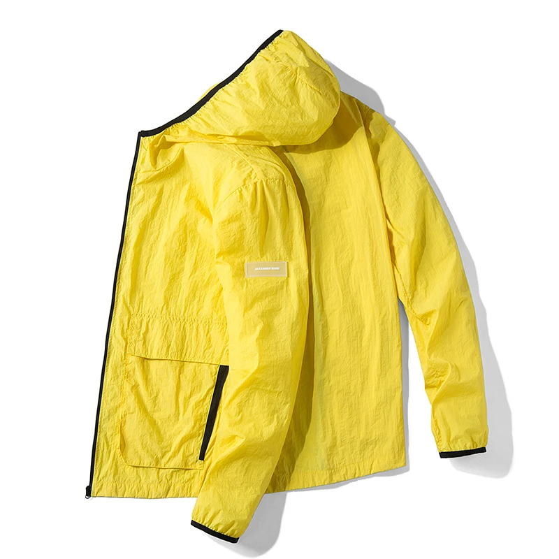 Мужская Летняя модная ультратонкая дышащая быстросохнущая ветровка для пар