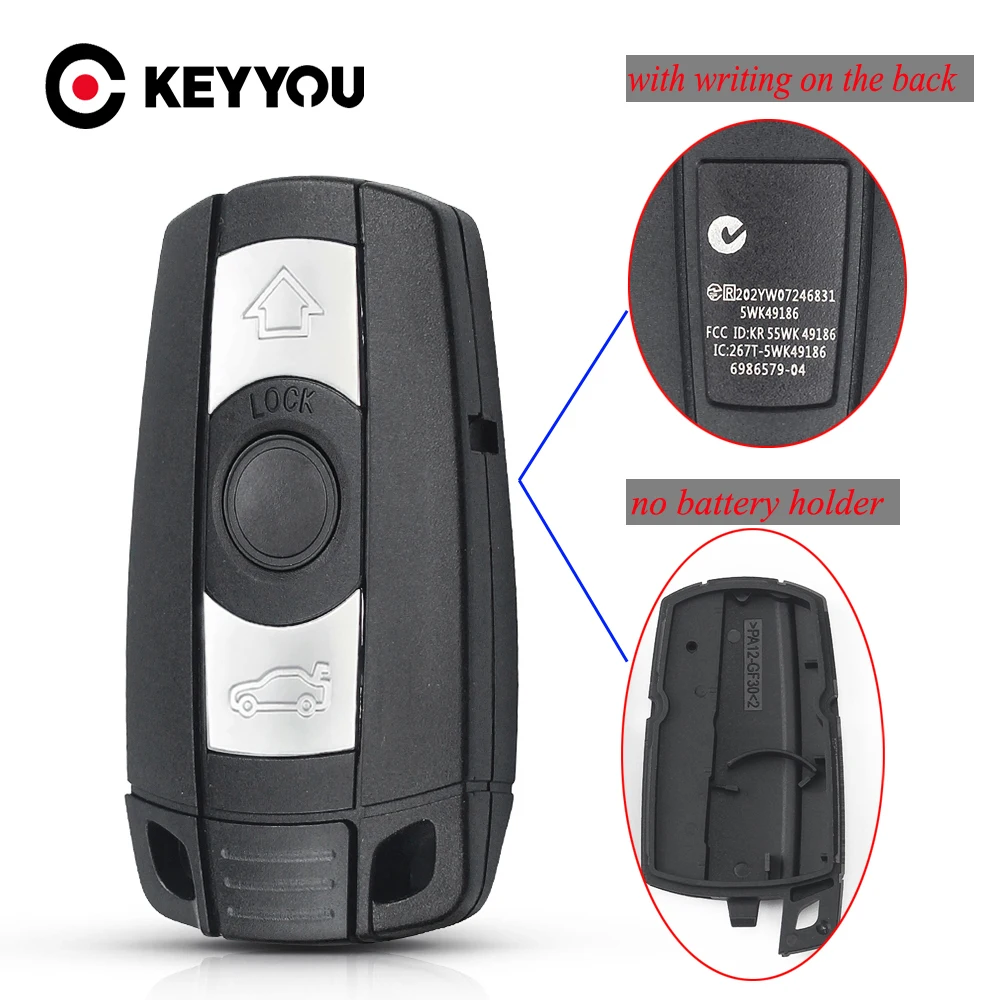 Чехол для смарт-ключей KEYYOU чехол BMW E60 E61 E90 E91 E70 E71 E72 E82 E88 E92 E89 E87 X5 X6 1 5 3 6 Series кнопок -