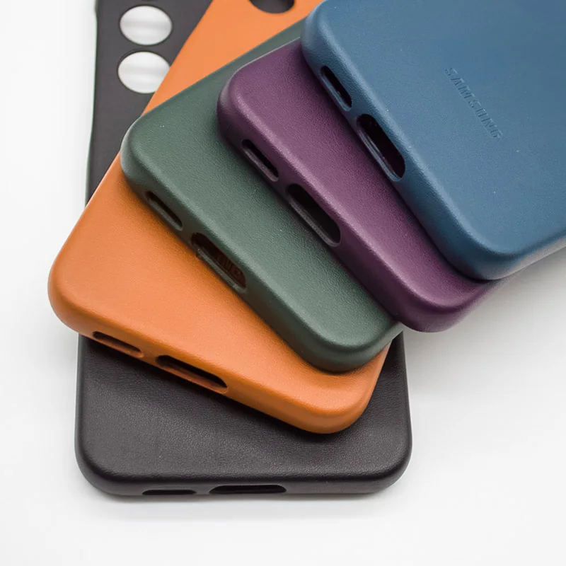 Samsung Galaxy S23+ S23 Plus Высококачественный кожаный чехол для телефона из мягкой кожи