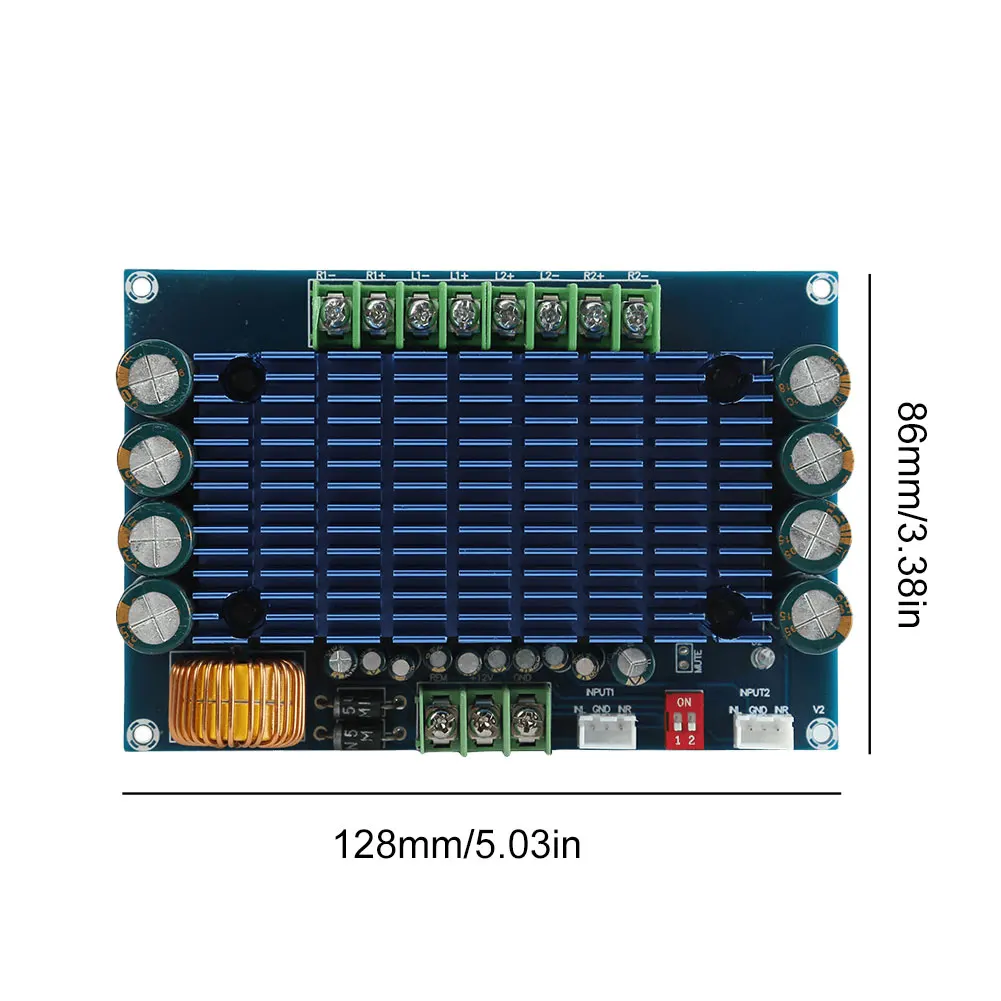 XH-M180 TDA7850 Мощная переключаемая плата усилителя, 12В постоянного тока, 24-канальный цифровой модуль усилителя звука, электронный компонент (art.: 3920d8efacbbe) - 3920d8efacbbe