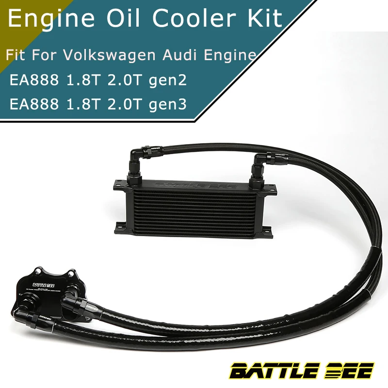 Комплект масляного радиатора BATTLE BEE для VAG Volkswagen Audi Golf MK5 MK6 1.8T 2.0T GEN2 EA888 BB-OCK-108ENGINE