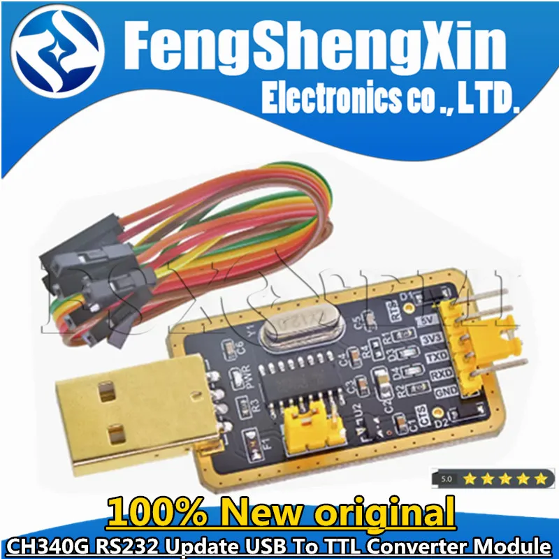 Модуль преобразователя CH340G RS232 USB в TTL, последовательный порт стандарта UART, малогабаритный программатор с Dowanloader, обновление щетки