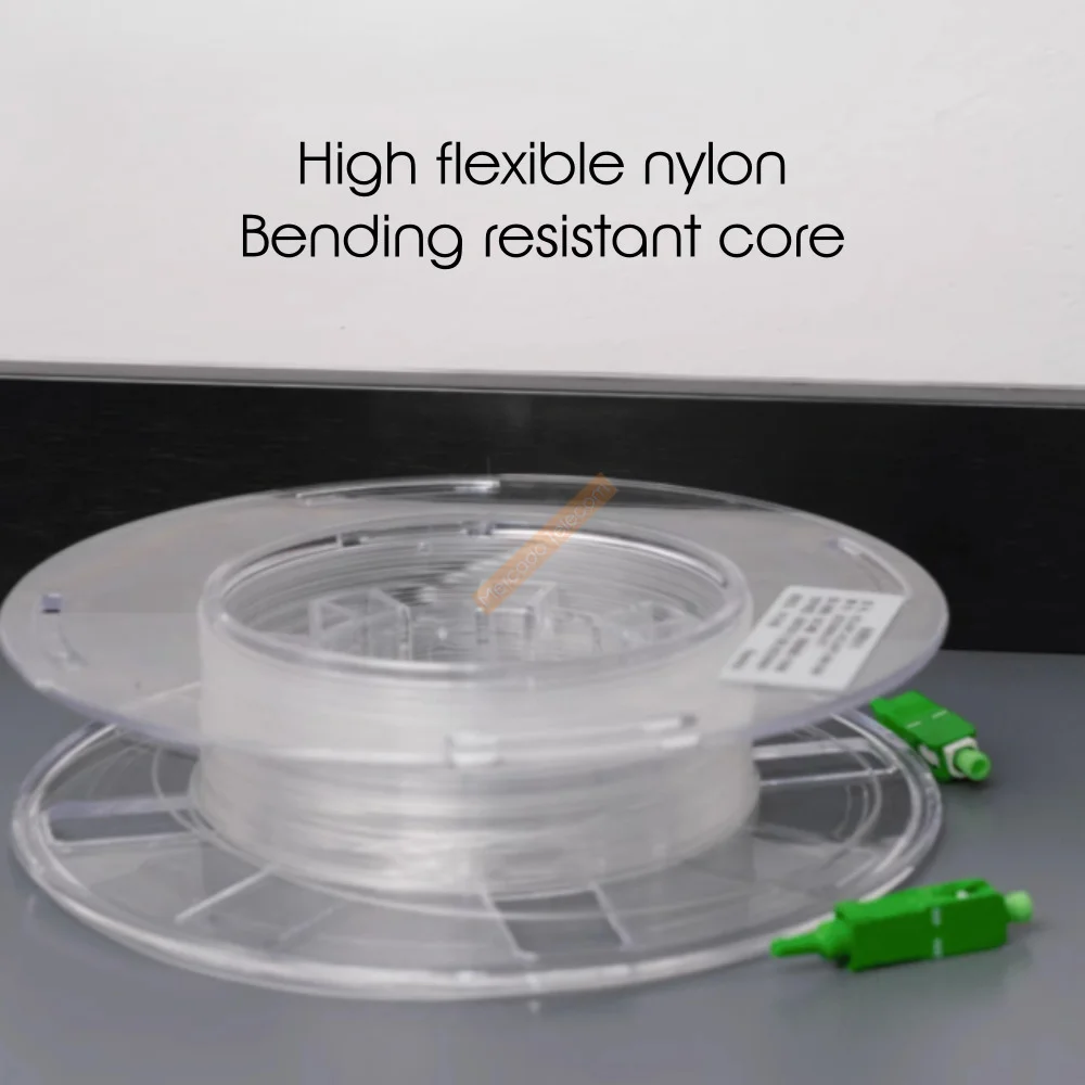 Гигабитный внутренний Невидимый Прозрачный оптоволоконный скрытый одножильный