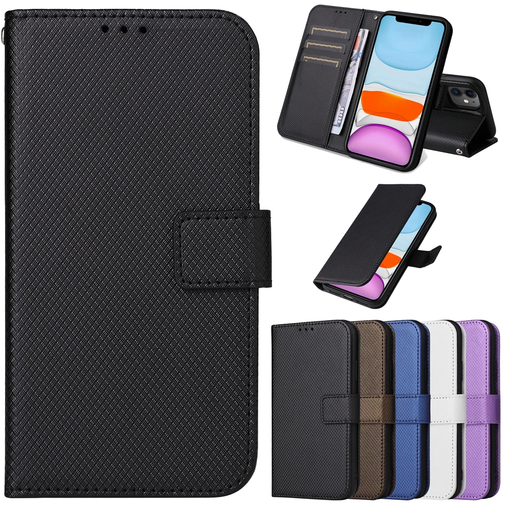 

SCHOK Volt SV55 Magnetic Leather Flip Case for Cricket Dream 5G AT&T Calypso Radiant Max Vision 3 Case Luxury Wallet Phone Cover