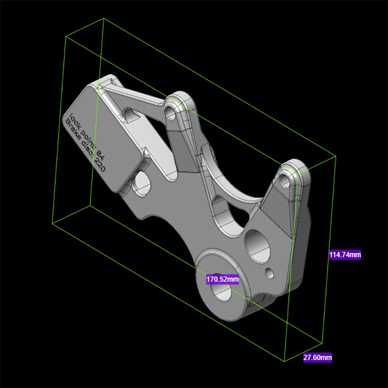 Кронштейн для штангенциркуля RMZA маленький краб код передачи алюминиевый сплав 220