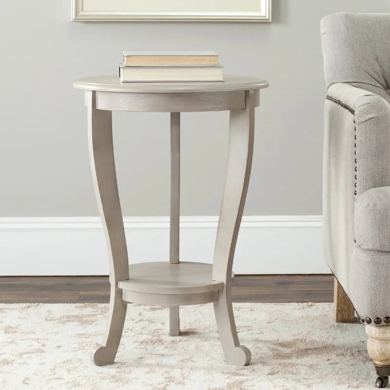 

Safavieh Mary Solid Rustic Tri-Leg Pedestal Side Table