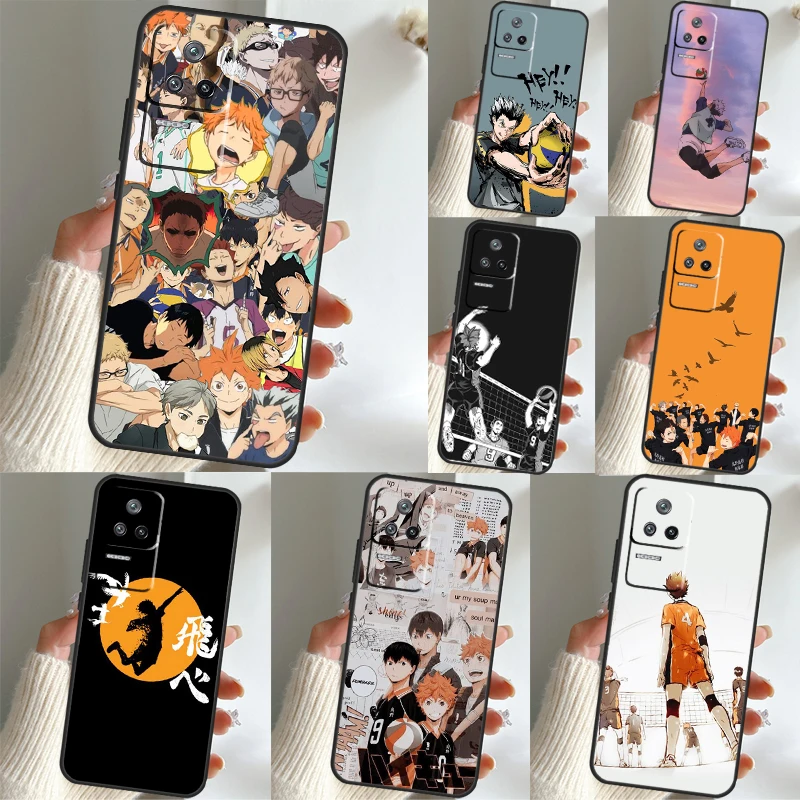 

Anime Haikyuu Volleyball Case For Xiaomi 13 Pro 11T 12T 11 12 Lite POCO F5 X4 F4 GT F3 M5 M5s M4 POCO F5 X3 X5 Pro Cover