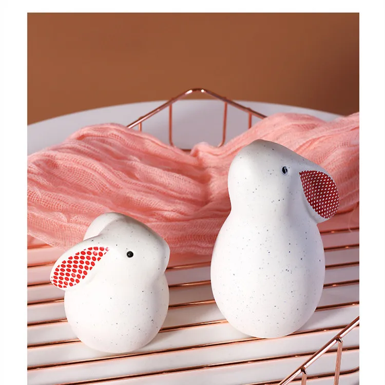 Белый кролик кавайное украшение для интерьера настольный декор в скандинавском