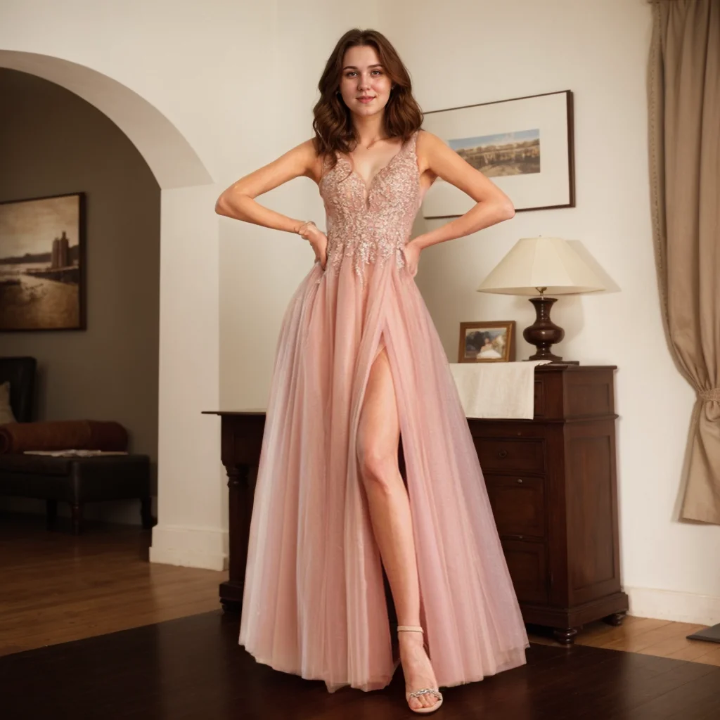 Кружевное вечернее платье с v-образным вырезом по индивидуальному заказу женское