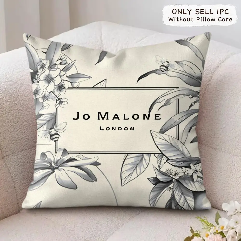 Фото J-Jo M-Malone L-LOGO Наволочка для декоративной квадратной подушки 40x40 см для дивана, спальни, гостиной, домашнего декора. №3