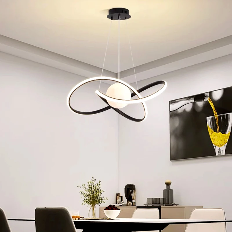 

Современные подвесные светильники для столовой, комнатное освещение, потолочная лампа, Подвесные светодиодные люстры для гостиной, комнатное освещение