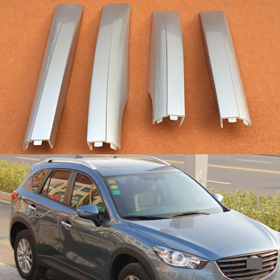 

1Pc Roof Luggage Rack Guard Cover Silver For Mazda CX-5 2012 2013 2014 2015 2016 Luggage Rack Cover Fit 4wd /2wd