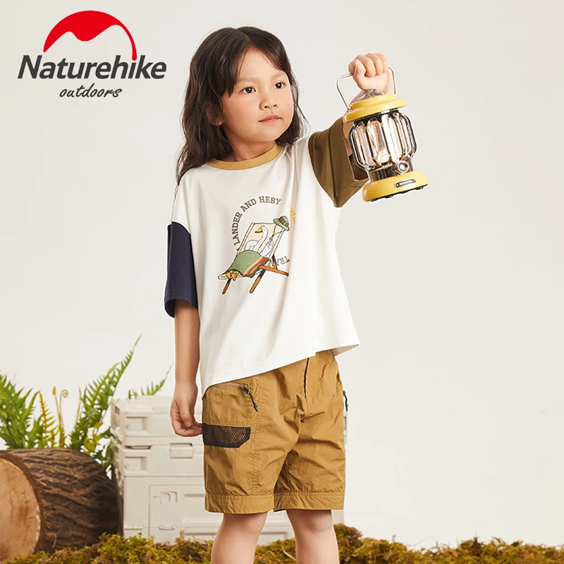 Naturehike уличная летняя детская одежда футболка с короткими рукавами для мальчиков